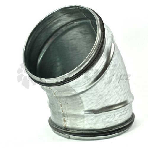 Rozvody vzduchu - Oblouk s těsněním 30 stupňů 125, 160, 200 mm
