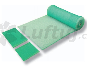 FILTRE - Filter pre lakovne 2x20m, 3" - 75mm Paint Stop Green - role