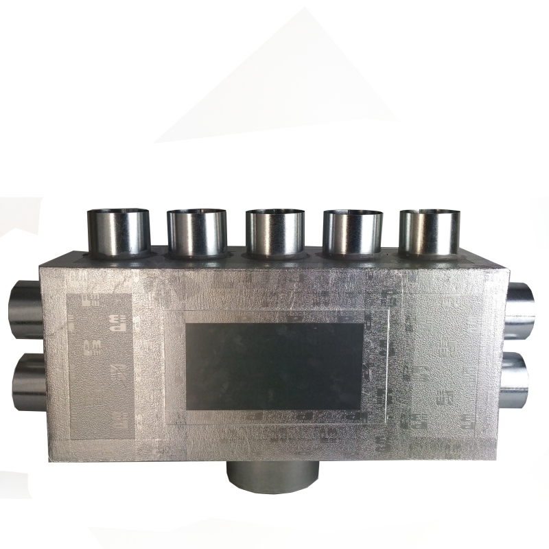 Rozvody vzduchu - Rozdeľovací izolovaný box ALPOX 160-(2-5-2)x90 - EKOLOGICKÝ