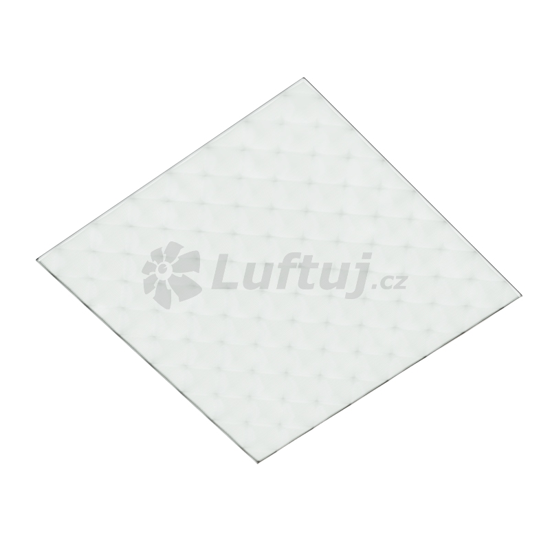 EXPORT - Air diffuser LUFTOMET SKY 3D glass square white