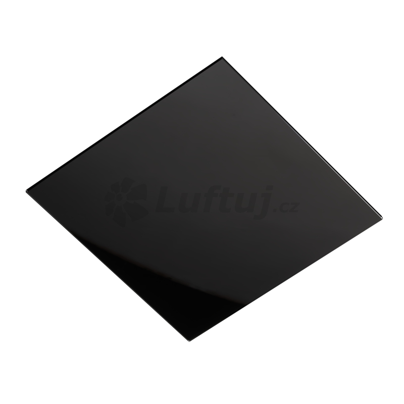 EXPORT - Air diffuser LUFTOMET SKY glass square black shine