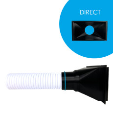 Box LUFTOMET Flat Direct nízky s hrdlom 75 mm