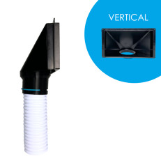 Box LUFTOMET Flat Vertical nízky s hrdlom 90 mm