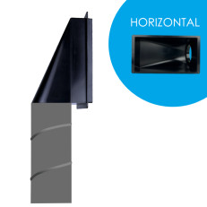 Box LUFTOMET Flat Horizontal vysoký s hrdlom 100 mm