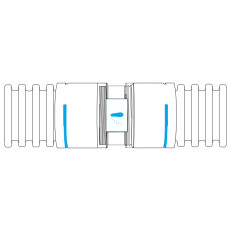 LUFTool Damper set klapka na potrubie manuálne ovládanie 90 mm