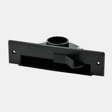 Podlahová štrbinová zásuvka VAC PAN, čierna, RAL 9005