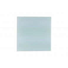 Čtvercový skleněný ventil 160 mm v matné barvě, rozměr 230x230, bílá barva