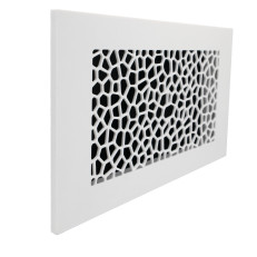 LUFTOMET Flat mřížka Voronoi bílá plastová s rámečkem